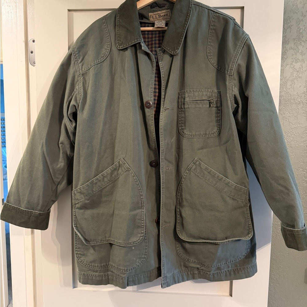 L.L. Bean Men's flannel lined chore Jacket barn coat